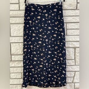 Floral Black Women's Skirt